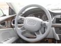 2013 Audi A7 Titanium Gray Interior Steering Wheel Photo