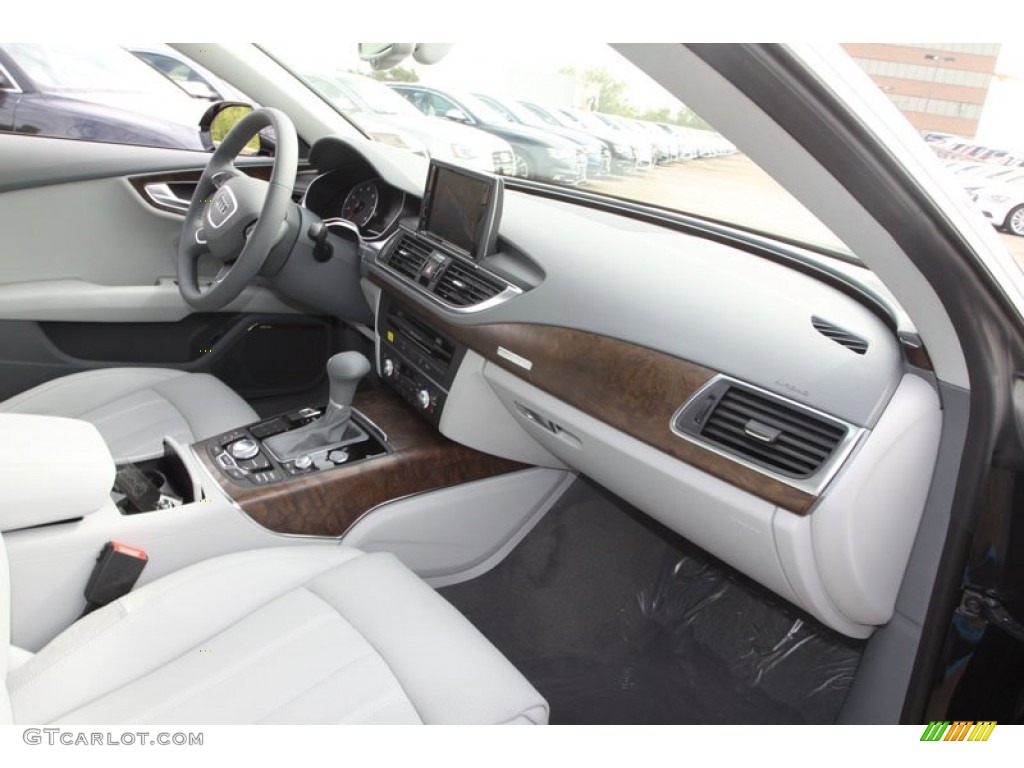 2013 Audi A7 3.0T quattro Prestige Titanium Gray Dashboard Photo #71944768