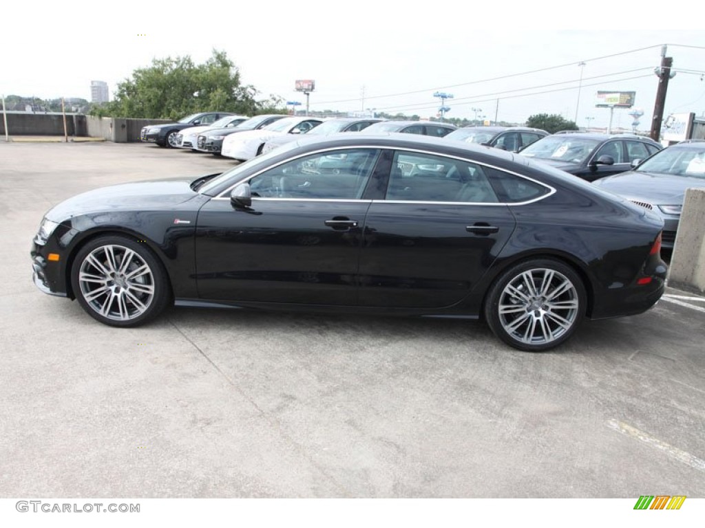 Phantom Black Pearl Effect 2013 Audi A7 3.0T quattro Prestige Exterior Photo #71945761