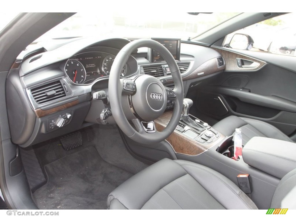 Black Interior 2013 Audi A7 3.0T quattro Prestige Photo #71945932