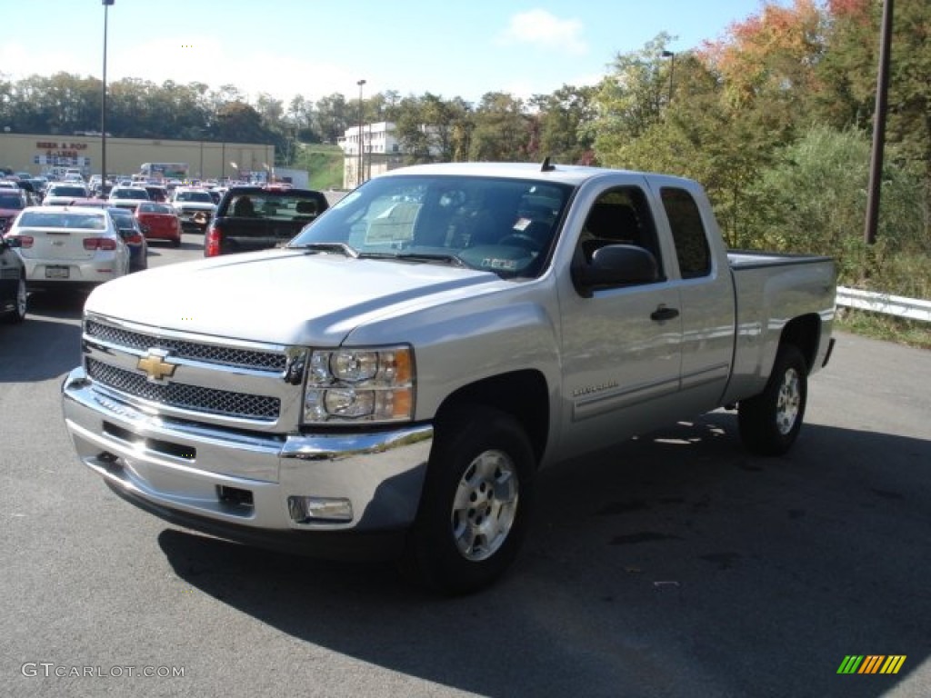 2012 Silverado 1500 LT Extended Cab 4x4 - Silver Ice Metallic / Ebony photo #4