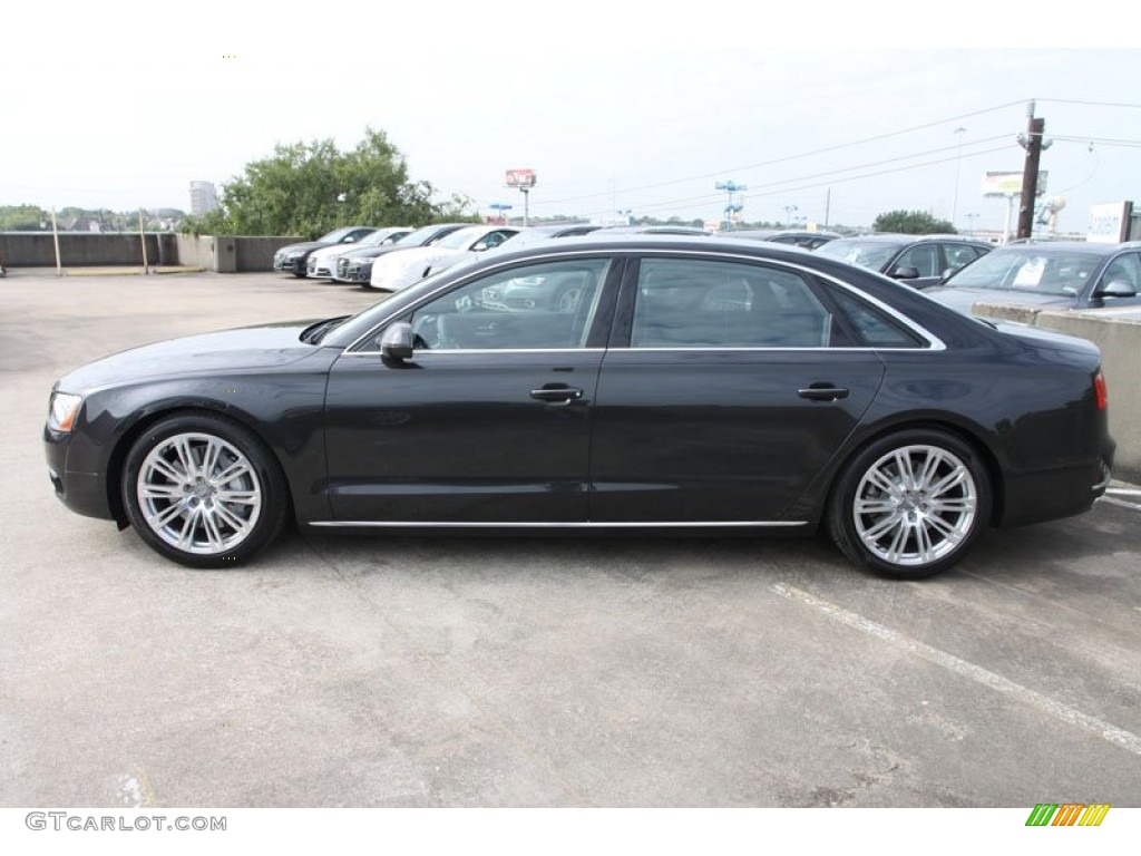 Oolong Grey Metallic 2013 Audi A8 L 4.0T quattro Exterior Photo #71946490