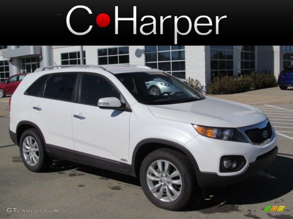 Snow White Pearl Kia Sorento