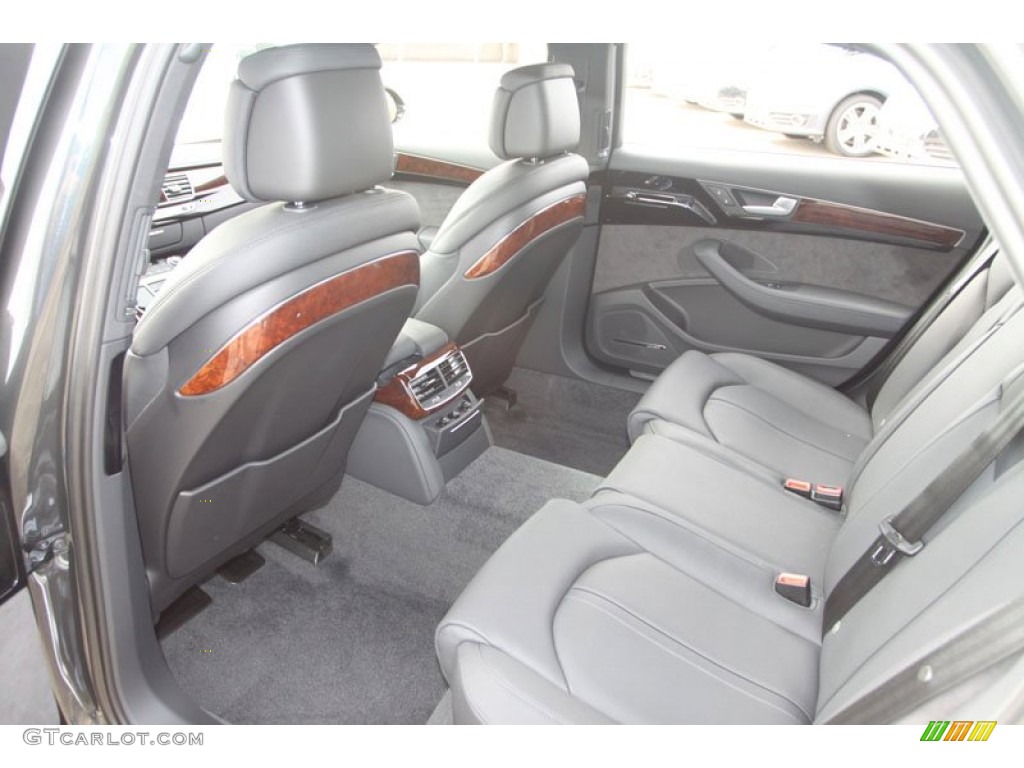 Black Interior 2013 Audi A8 L 4.0T quattro Photo #71946706