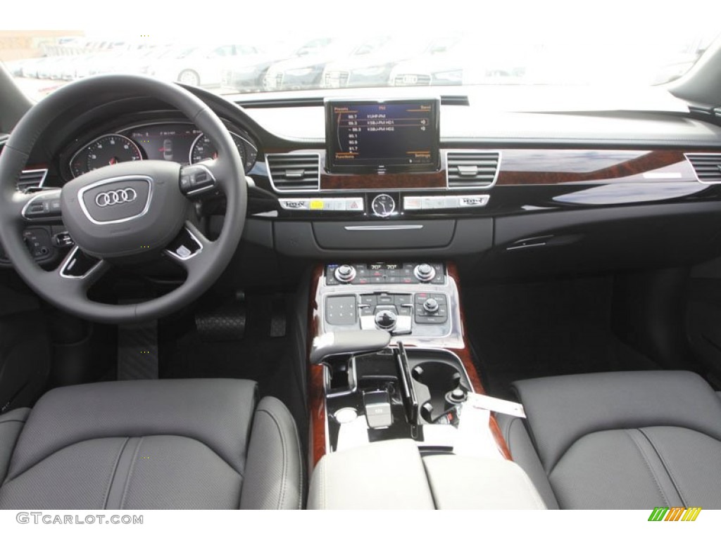 2013 Audi A8 L 4.0T quattro Black Dashboard Photo #71946748
