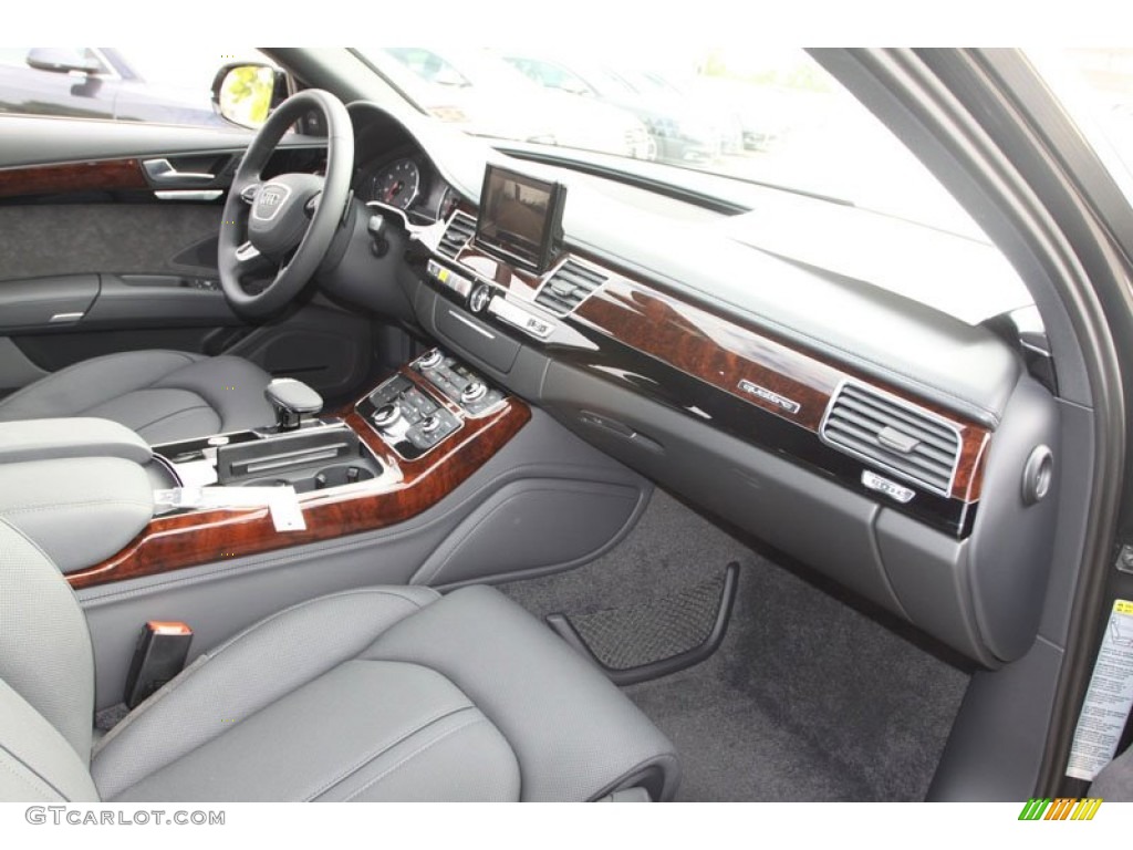 2013 Audi A8 L 4.0T quattro Black Dashboard Photo #71946937