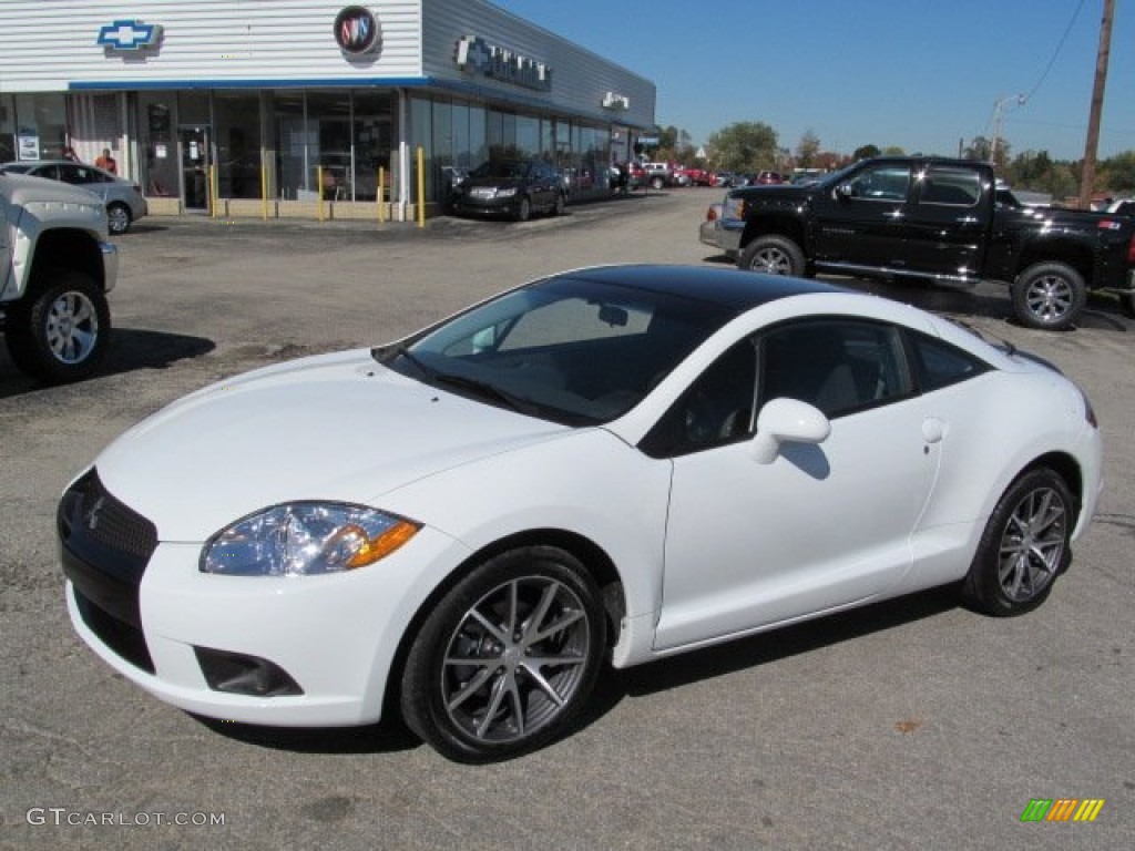 2012 Eclipse GS Coupe - Northstar White / Dark Charcoal photo #1