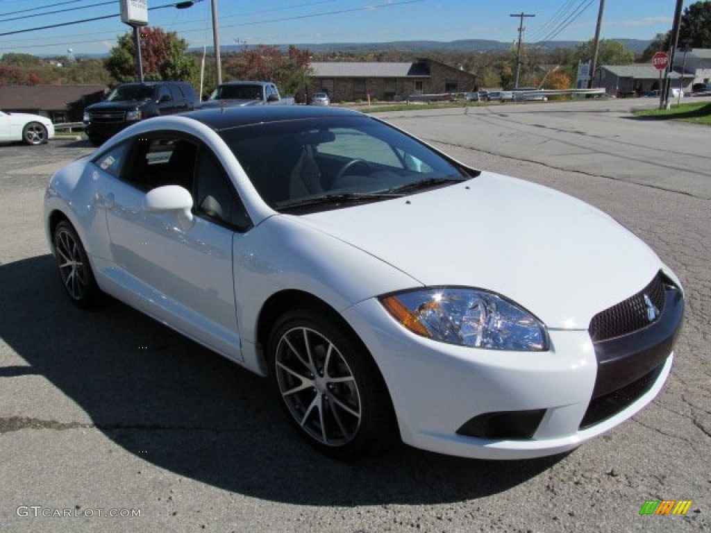 2012 Eclipse GS Coupe - Northstar White / Dark Charcoal photo #8