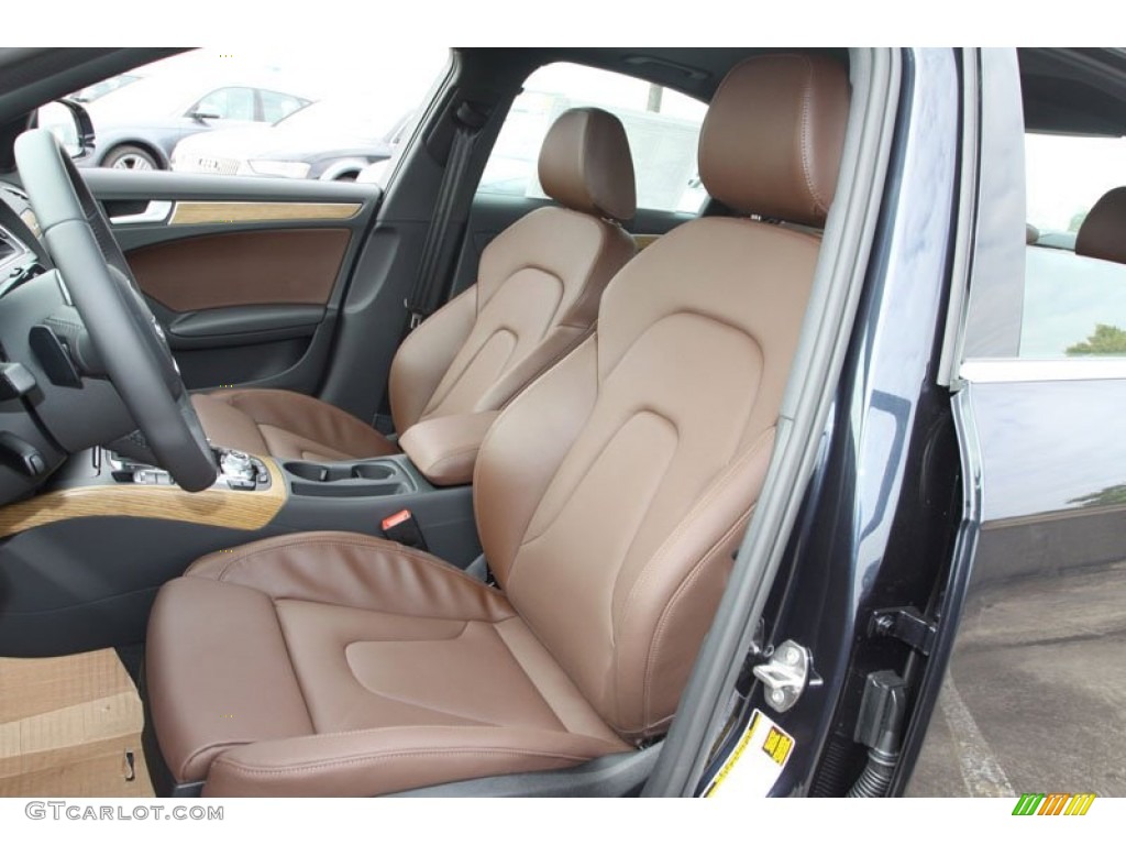 Chestnut Brown Interior 2013 Audi A4 2.0T quattro Sedan Photo #71948273