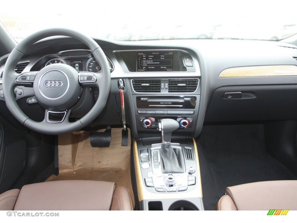2013 Audi A4 2.0T quattro Sedan Chestnut Brown Dashboard Photo #71948347