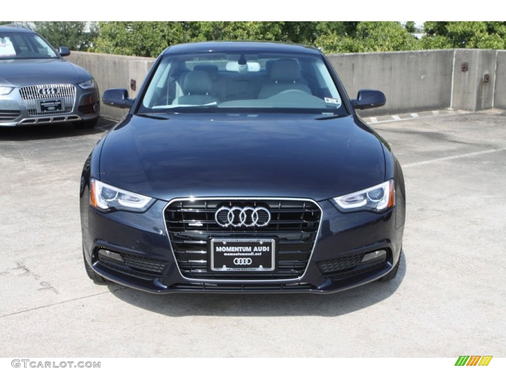2013 A5 2.0T quattro Coupe - Moonlight Blue Metallic / Titanium Grey/Steel Grey photo #2