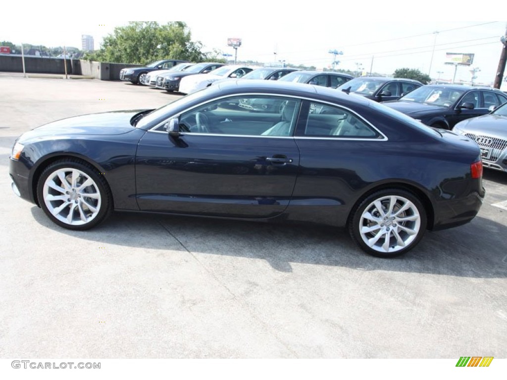 2013 A5 2.0T quattro Coupe - Moonlight Blue Metallic / Titanium Grey/Steel Grey photo #5