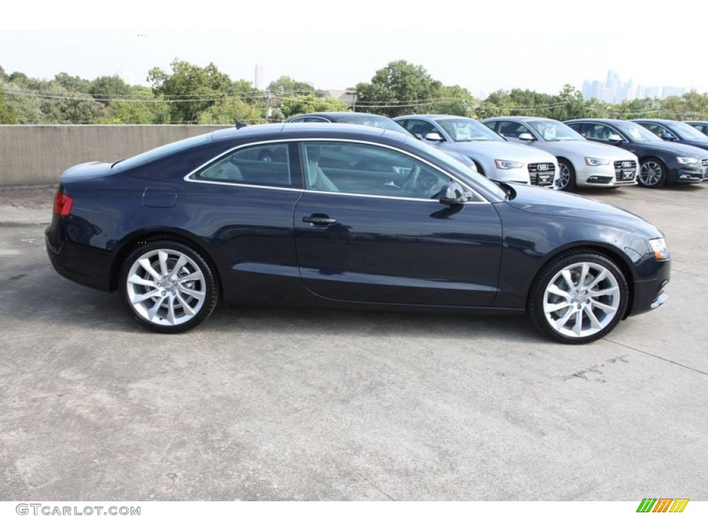 2013 A5 2.0T quattro Coupe - Moonlight Blue Metallic / Titanium Grey/Steel Grey photo #9
