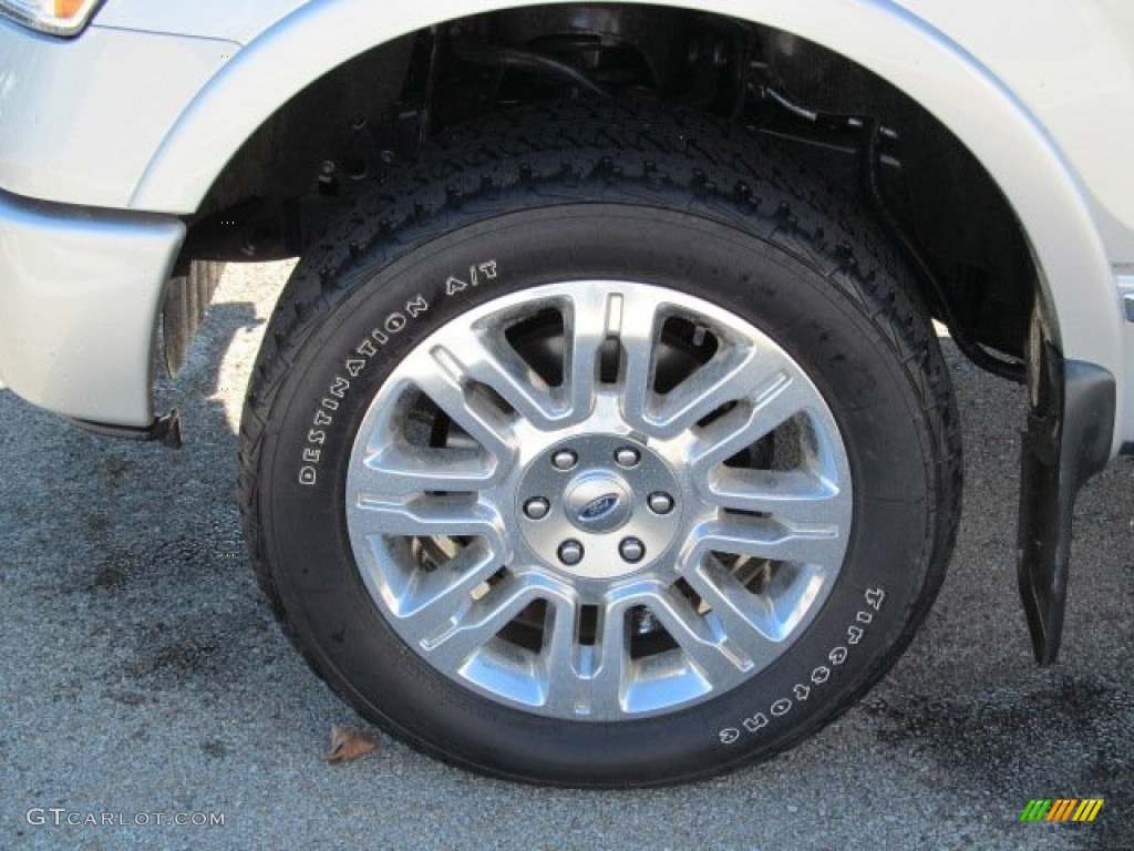 2010 F150 Platinum SuperCrew 4x4 - Ingot Silver Metallic / Sienna Brown Leather/Black photo #5
