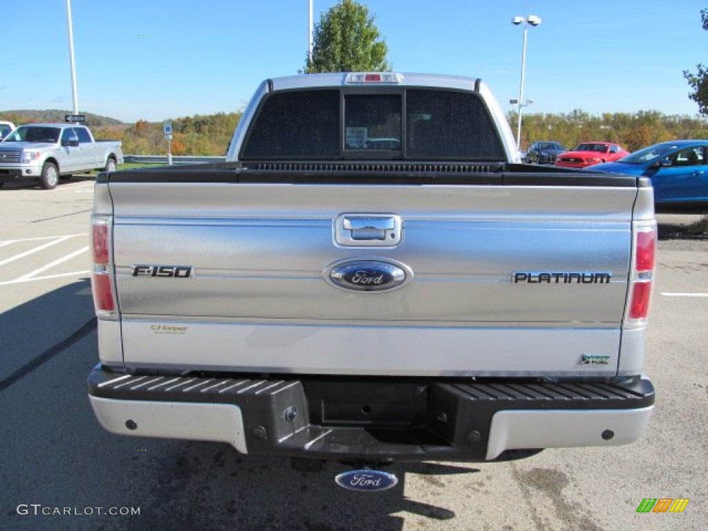 2010 F150 Platinum SuperCrew 4x4 - Ingot Silver Metallic / Sienna Brown Leather/Black photo #9