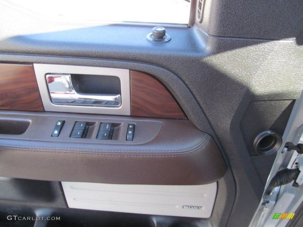 2010 F150 Platinum SuperCrew 4x4 - Ingot Silver Metallic / Sienna Brown Leather/Black photo #17