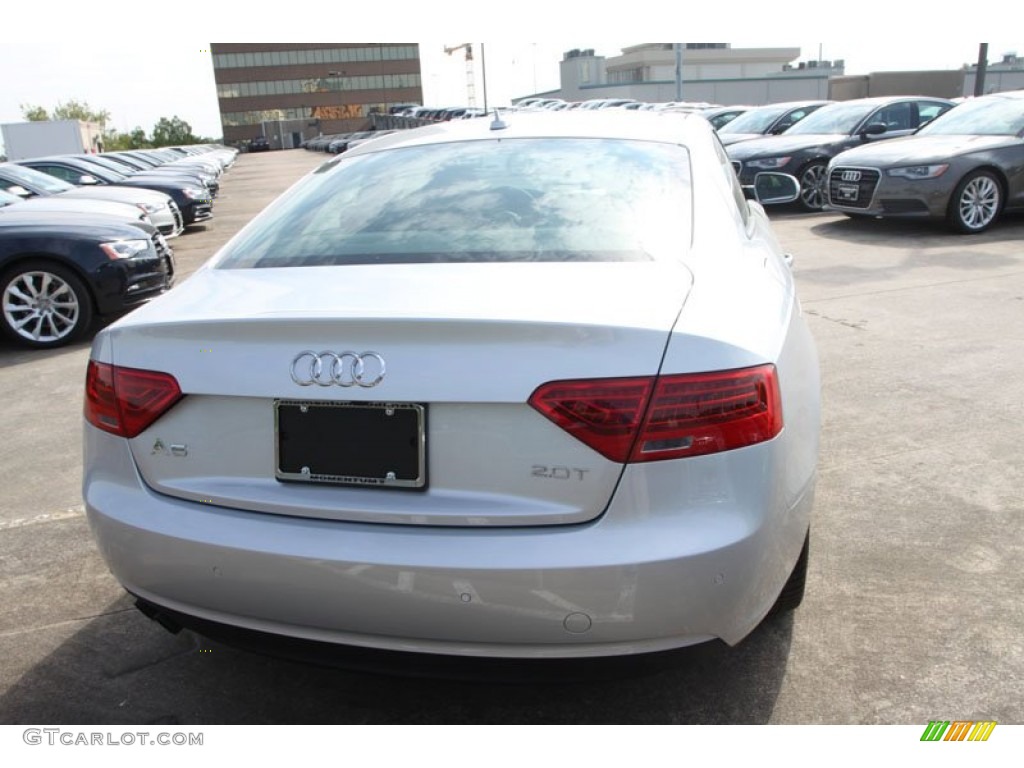 2013 A5 2.0T quattro Coupe - Ice Silver Metallic / Black photo #8