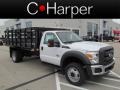 2012 Oxford White Ford F550 Super Duty XL Regular Cab 4x4 Chassis  photo #1