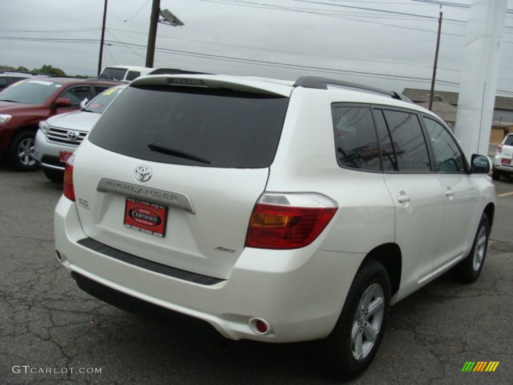 2010 Highlander V6 4WD - Blizzard White Pearl / Sand Beige photo #4