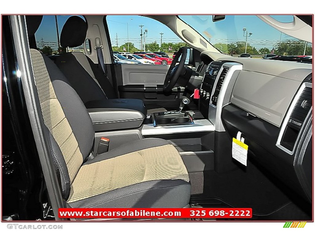 2012 Ram 1500 Lone Star Quad Cab - Black / Dark Slate Gray/Medium Graystone photo #20