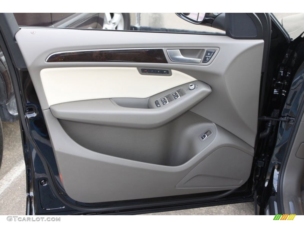 2013 Audi Q5 2.0 TFSI quattro Pistachio Beige Door Panel Photo #71951476