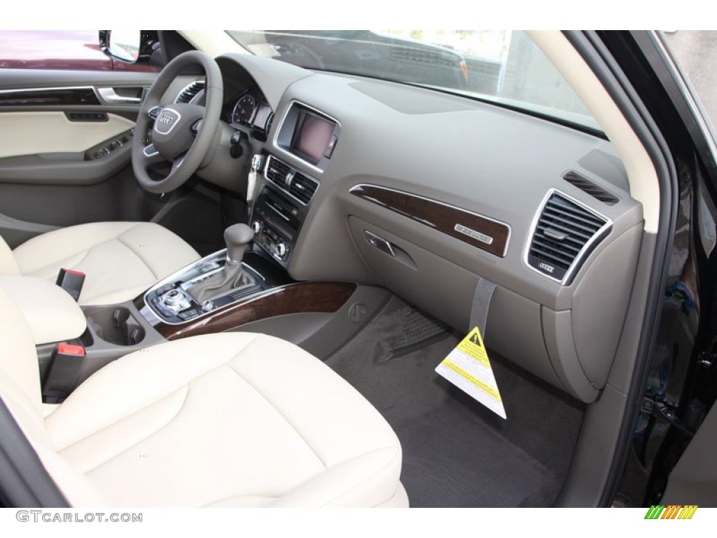 2013 Audi Q5 2.0 TFSI quattro Pistachio Beige Dashboard Photo #71951801