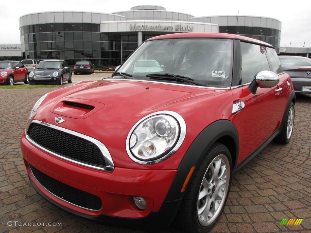 2008 Cooper S Hardtop - Chili Red / Rooster Red Leather/Carbon Black photo #1