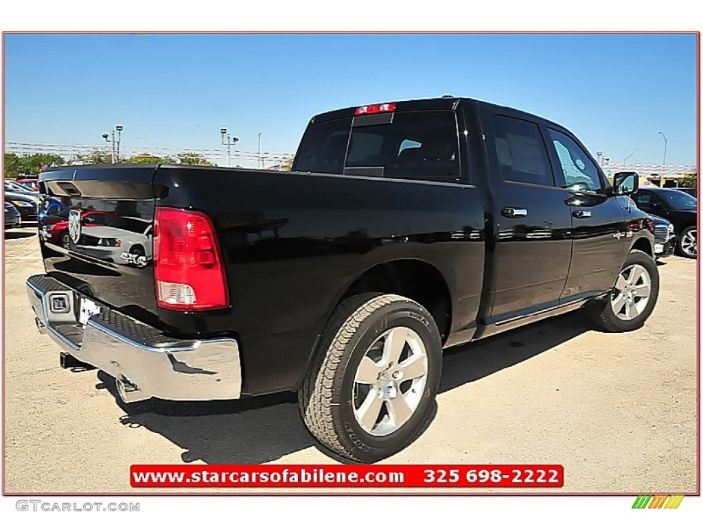 2012 Ram 1500 Lone Star Crew Cab 4x4 - Black / Dark Slate Gray/Medium Graystone photo #7