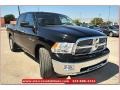 2012 Black Dodge Ram 1500 Lone Star Crew Cab 4x4  photo #9