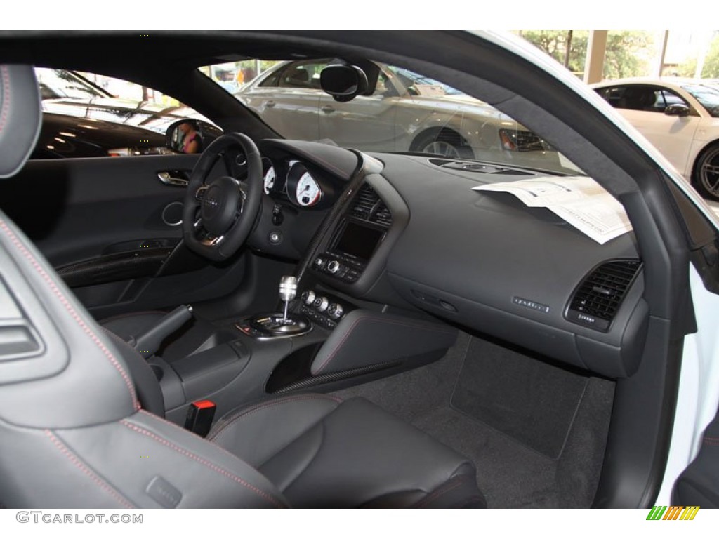 2012 Audi R8 5.2 FSI quattro Black Dashboard Photo #71953666