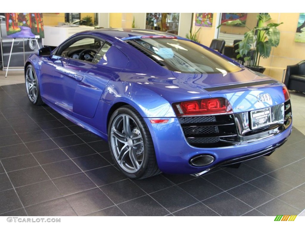 2012 R8 5.2 FSI quattro - Sepang Blue Pearl Effect / Black photo #7