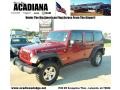 2011 Deep Cherry Red Jeep Wrangler Unlimited Rubicon 4x4  photo #1
