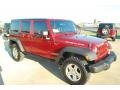 2011 Deep Cherry Red Jeep Wrangler Unlimited Rubicon 4x4  photo #7