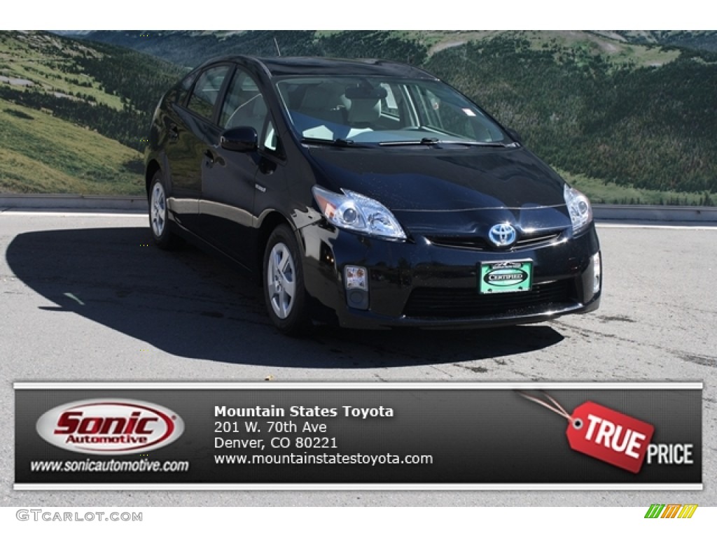 2010 Prius Hybrid IV - Black / Dark Gray photo #1