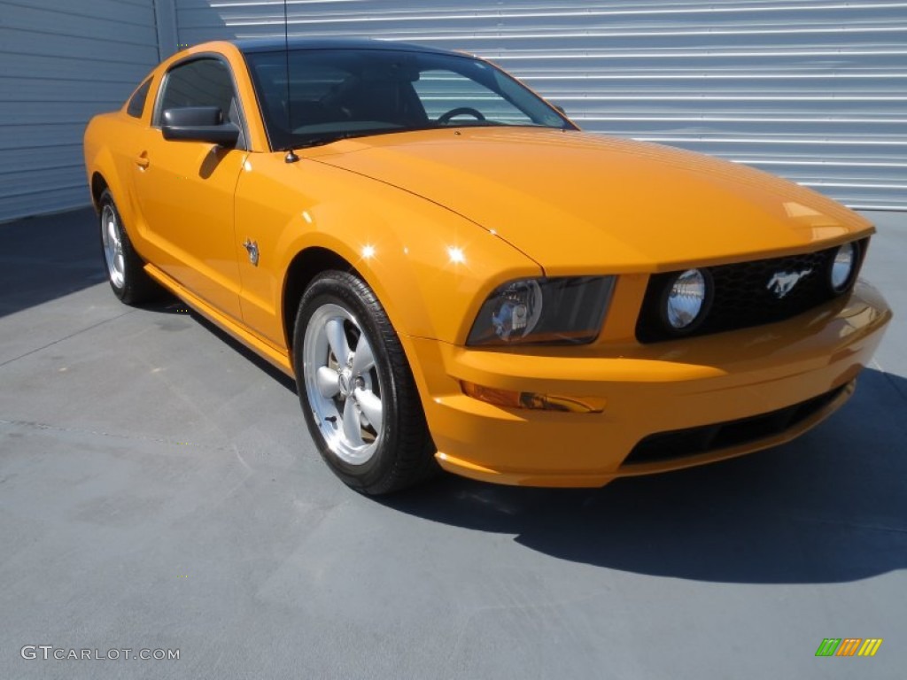Grabber Orange 2009 Ford Mustang GT Premium Coupe Exterior Photo #71955013