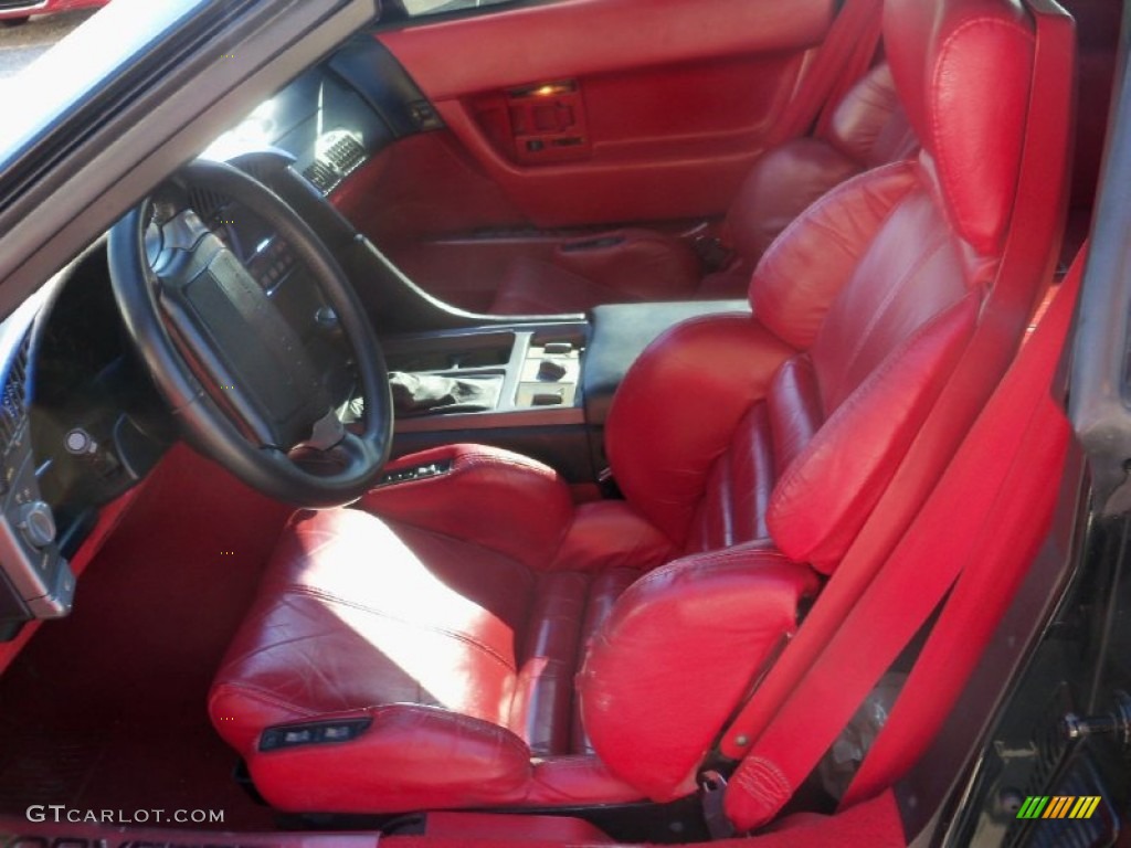 1990 Chevrolet Corvette Coupe Front Seat Photo #71955085