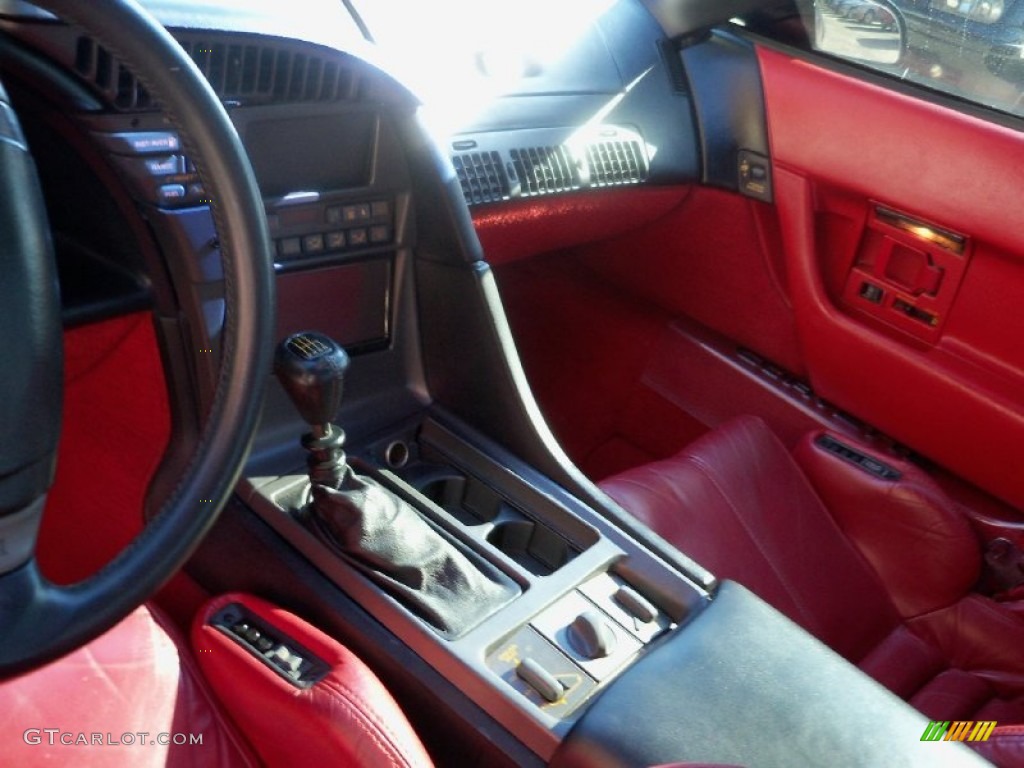 1990 Corvette Coupe - Black / Red photo #11