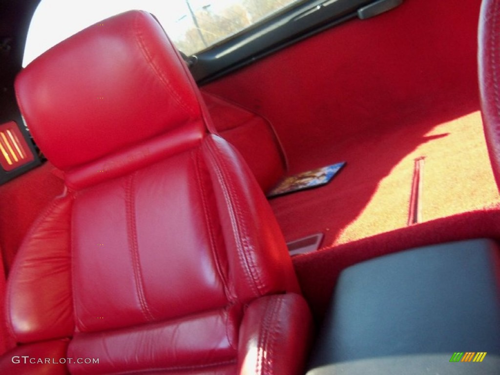1990 Corvette Coupe - Black / Red photo #14