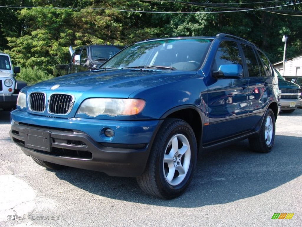 Topaz Blue Metallic 2002 BMW X5 3.0i Exterior Photo #71955334