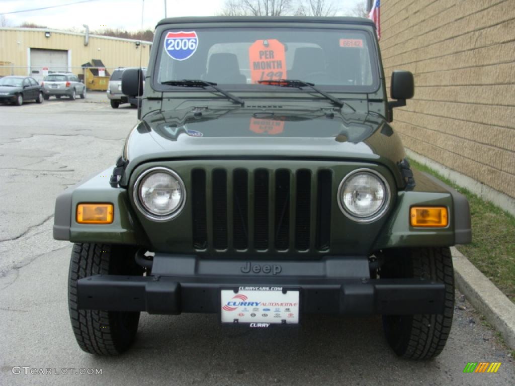 2006 Wrangler SE 4x4 - Deep Beryl Green Pearl / Dark Slate Gray photo #8