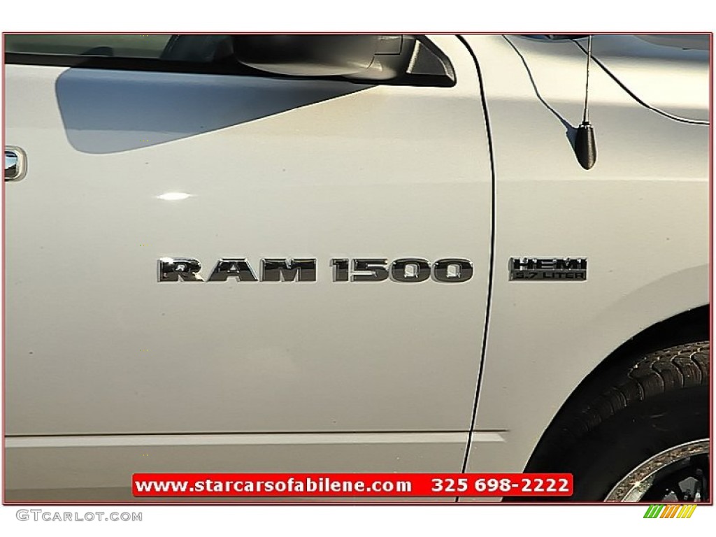 2012 Ram 1500 Lone Star Quad Cab - Bright Silver Metallic / Dark Slate Gray/Medium Graystone photo #8
