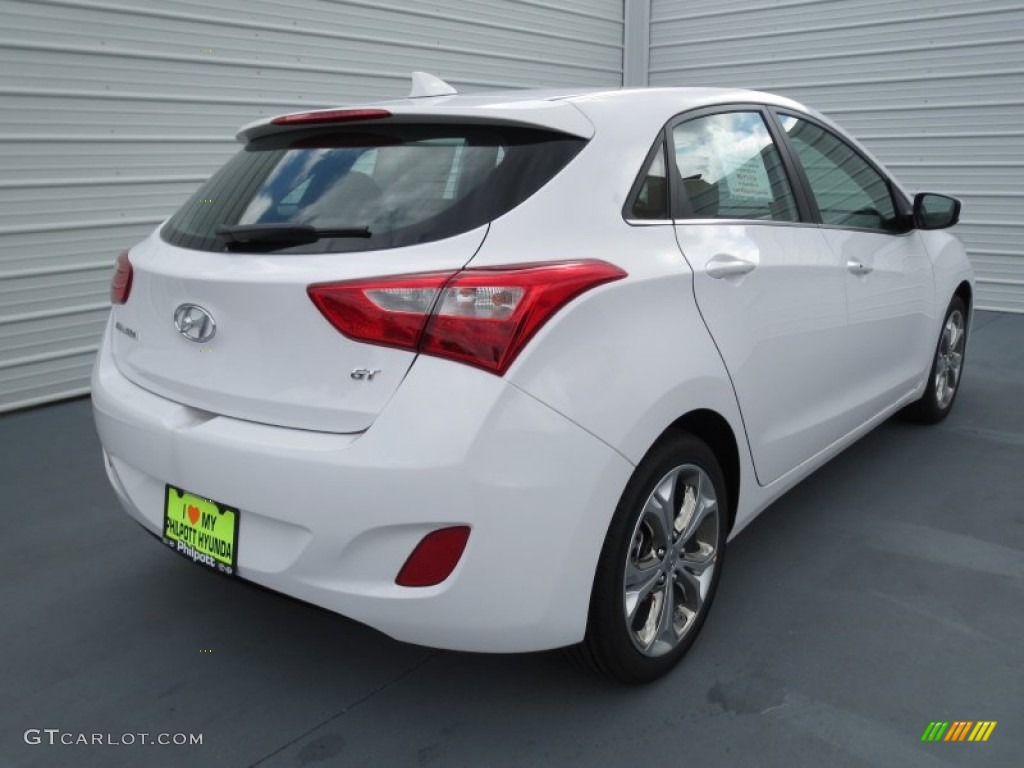 2013 Elantra GT - Monaco White / Beige photo #3