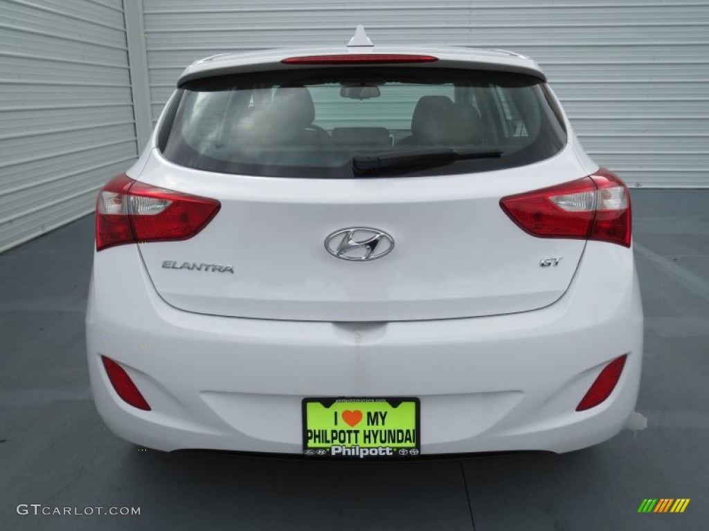2013 Elantra GT - Monaco White / Beige photo #4