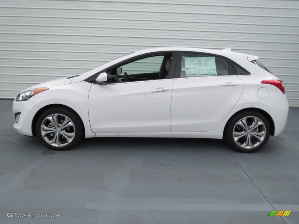 2013 Elantra GT - Monaco White / Beige photo #5