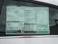  2013 Elantra GT Window Sticker