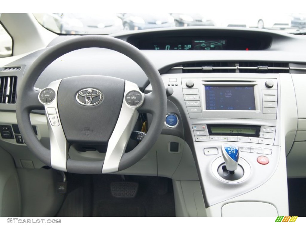 2012 Toyota Prius 3rd Gen Two Hybrid Misty Gray Dashboard Photo #71958111