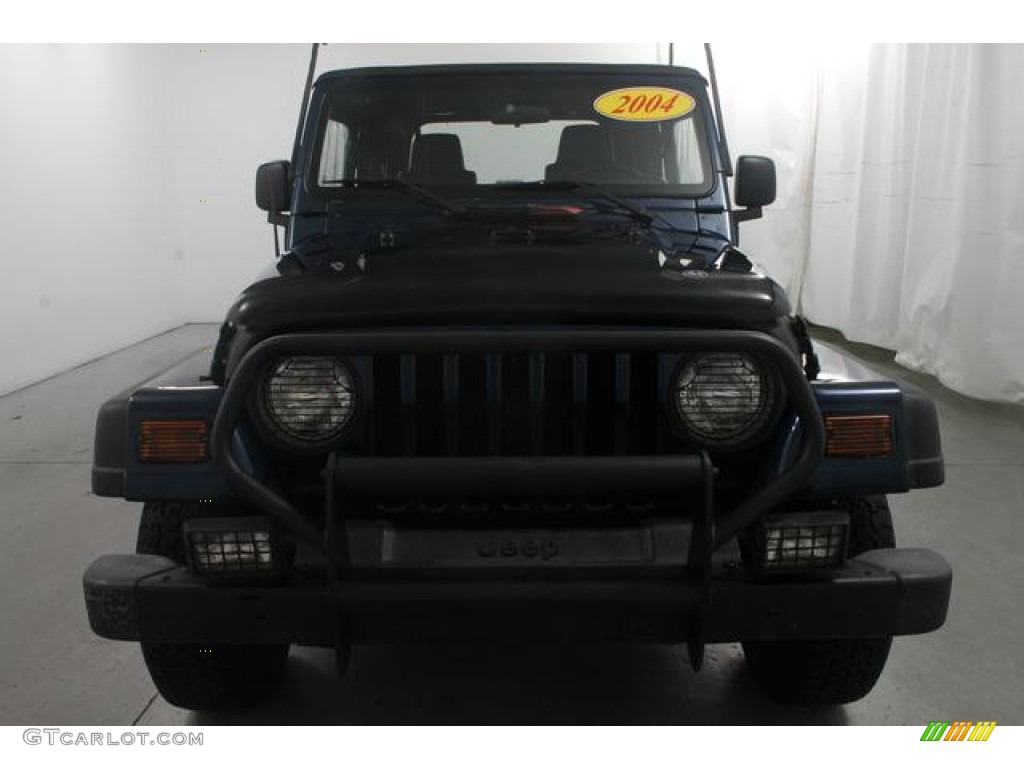 2004 Wrangler SE 4x4 - Patriot Blue Pearl / Dark Slate Gray photo #3
