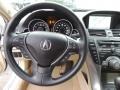 Parchment 2010 Acura TL 3.5 Technology Steering Wheel