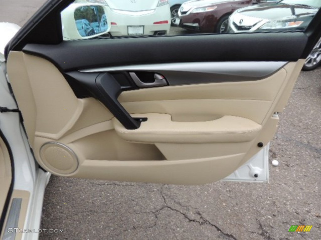 2010 Acura TL 3.5 Technology Parchment Door Panel Photo #71960987