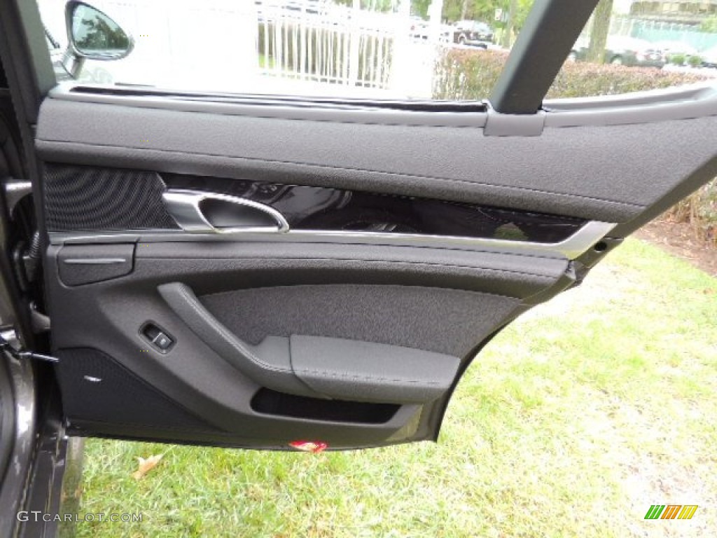 2013 Porsche Panamera 4 Black Door Panel Photo #71961929